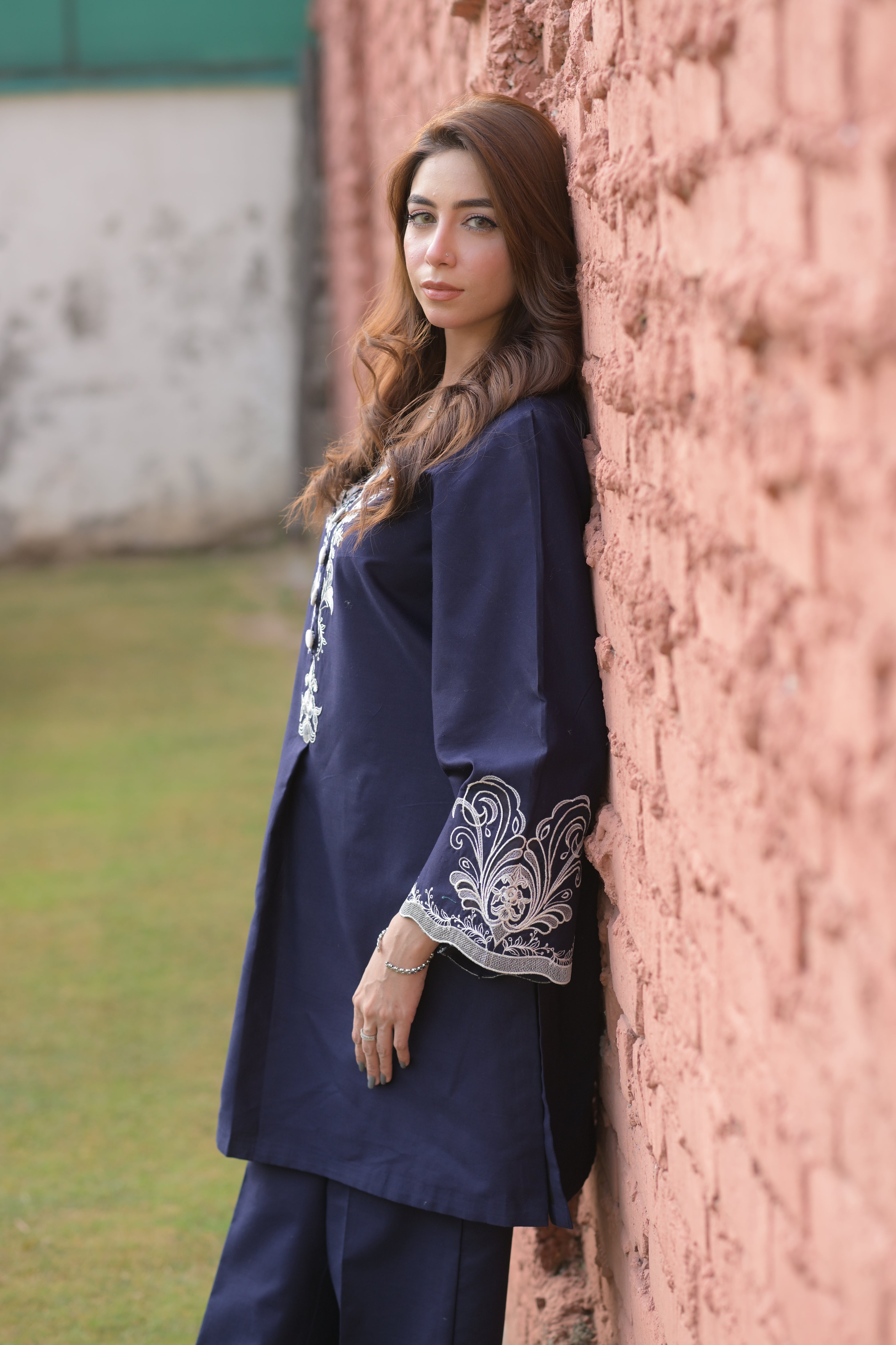 Miraal Noir - Embroidered Co-ord Set