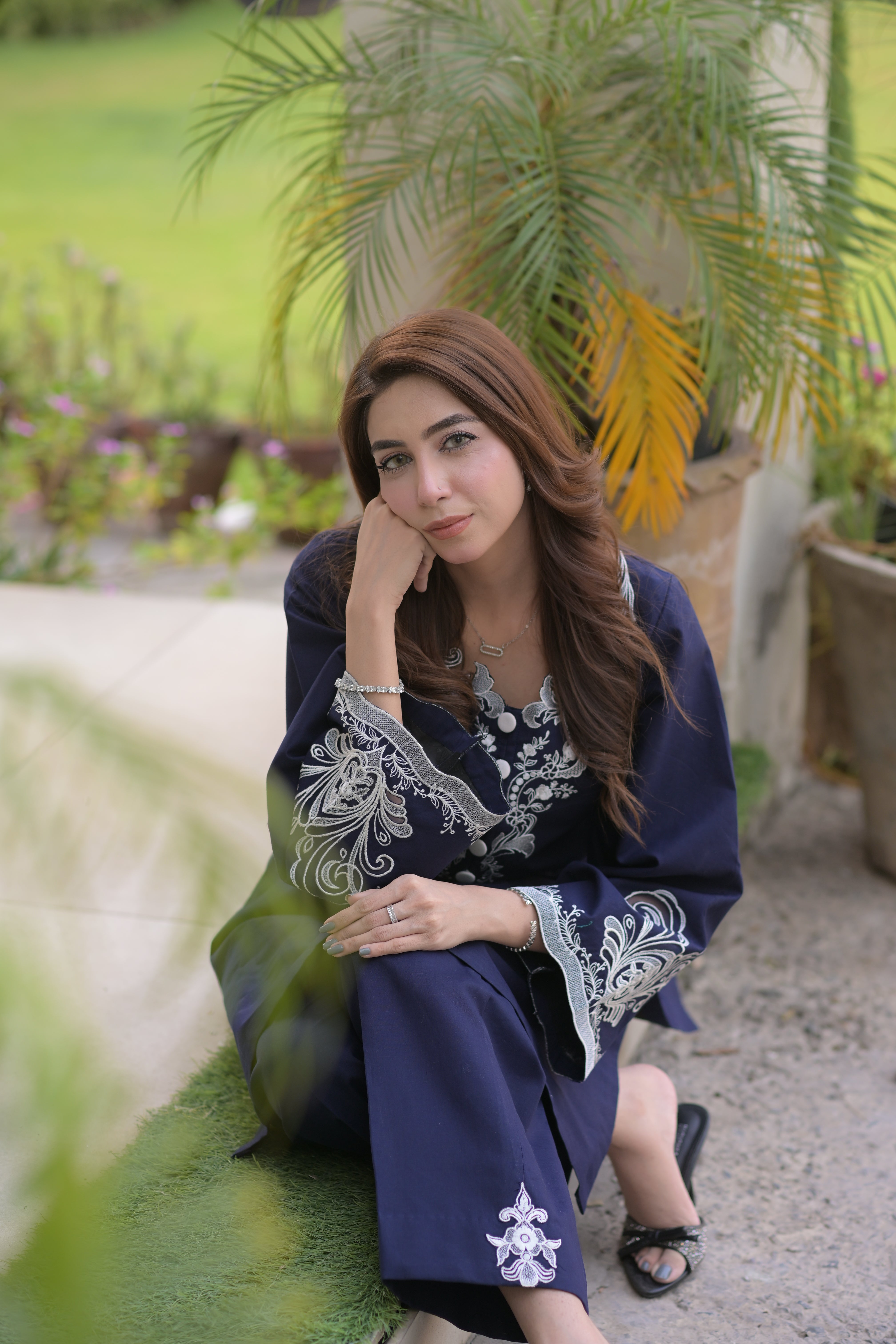Miraal Noir - Embroidered Co-ord Set