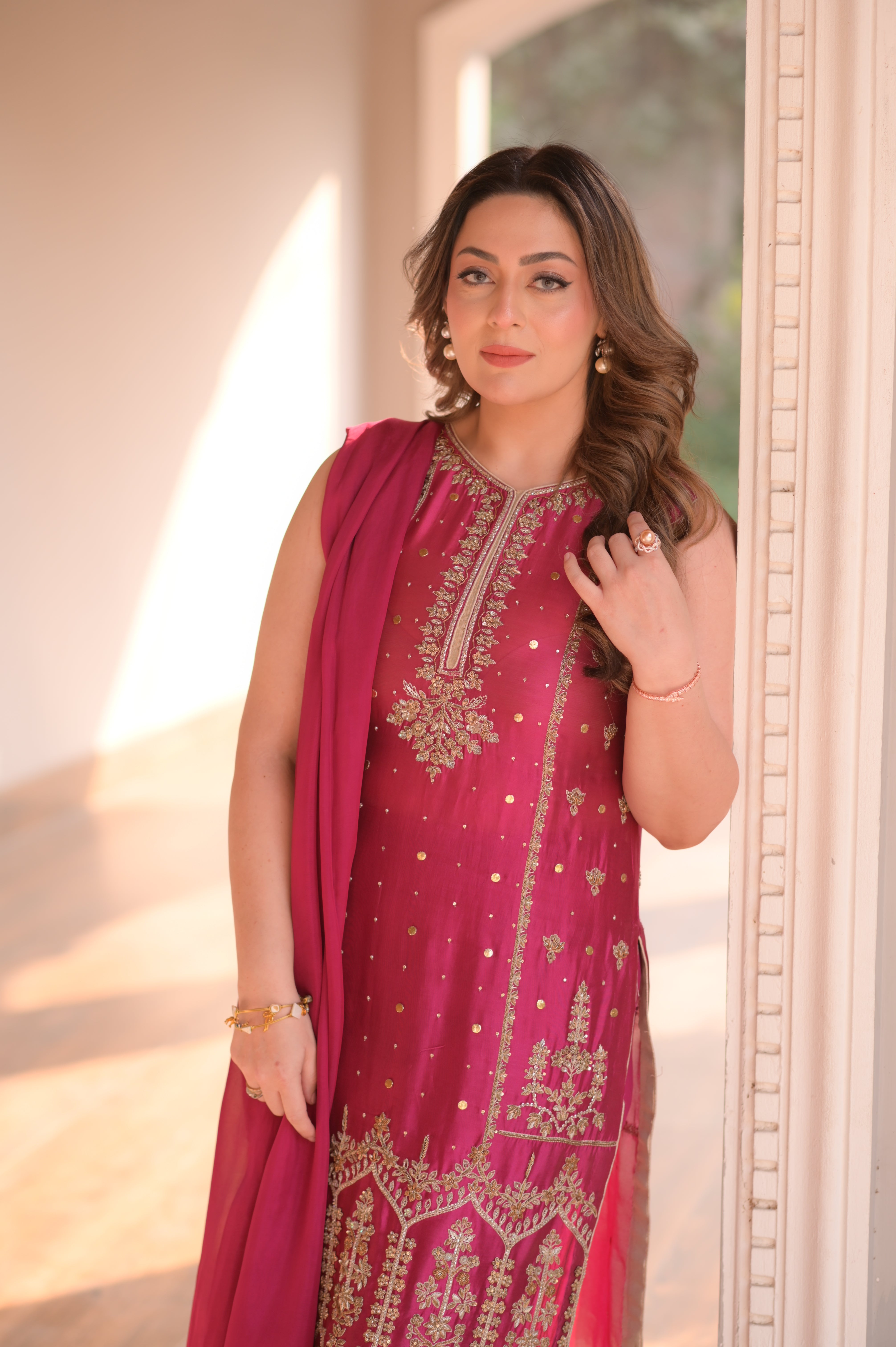 MEEM – Fuchsia Tissue Silk