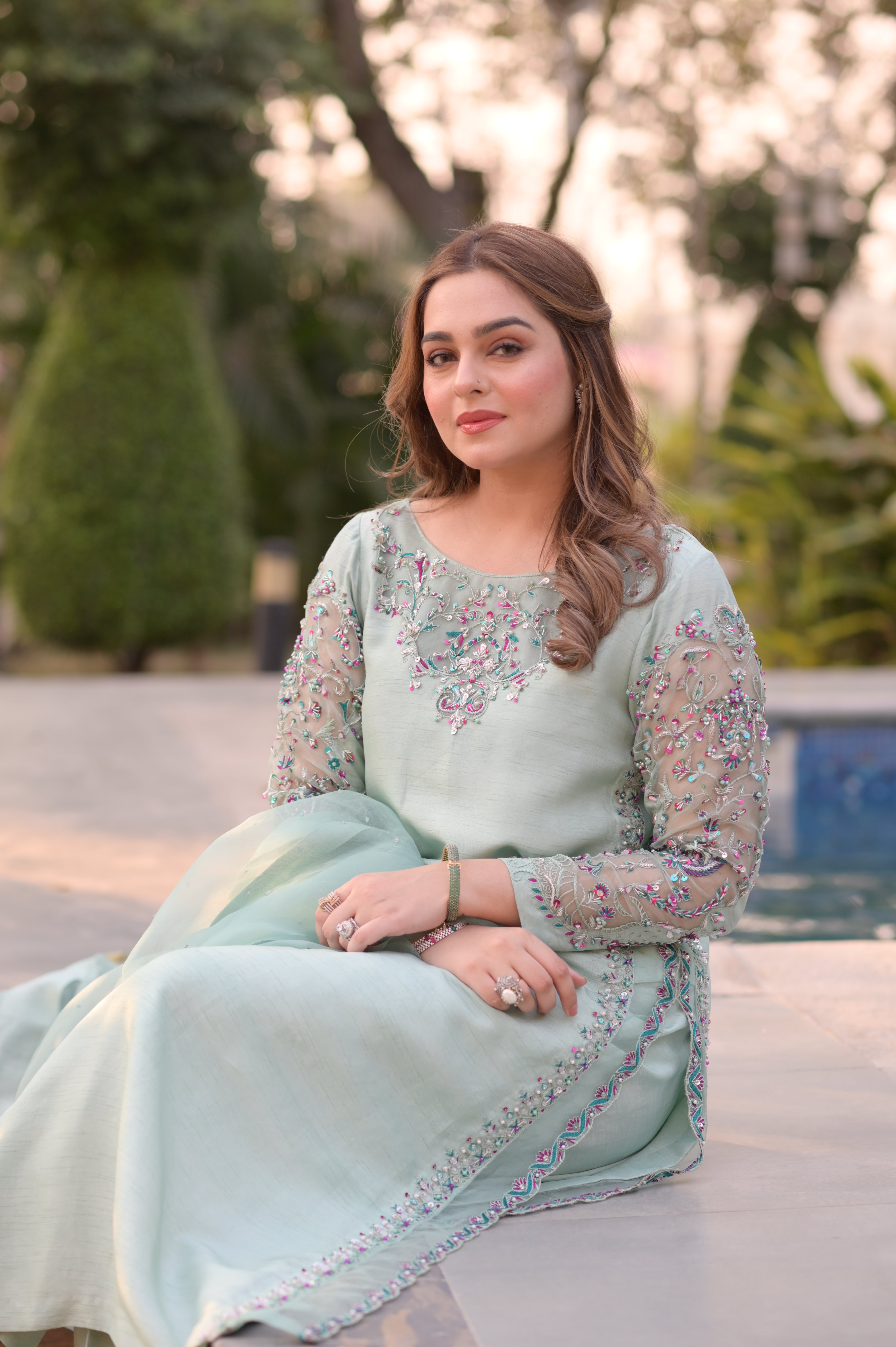 Zarnish-e-Noor  Korean Raw Silk